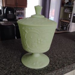 Candy Dish Fenton Stained Glass