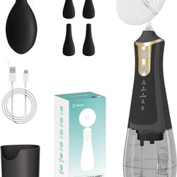 Water Powered Ear Wax Removal Kit - Waterproof Electric Ear Cleaner with DIY Water Pressure, Safer＆More Effective Ear Irrigation Flushing System with 