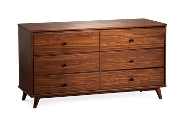 6 drawer dresser mid-century style