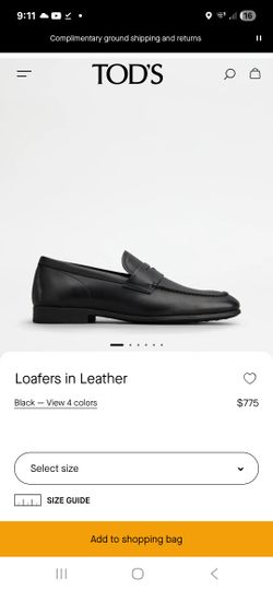 Tod's Loafers In Leather 8½