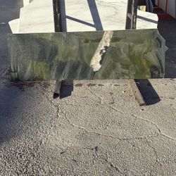 66x23 Green Marble Remnant — $250