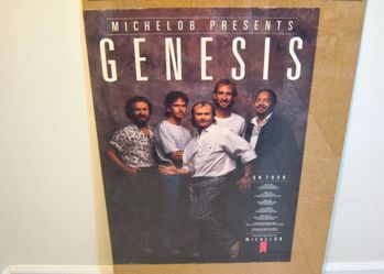 Phil Collins & Genesis 1987 Invisible Tour Promo Poster