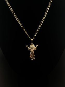 Gold Baby Jesús Pendant 