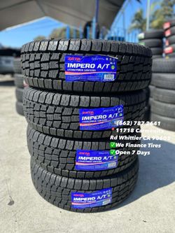245/75/16 Zeta AT New Set of Tires Installed and Balanced Set de Llantas Nuevas Instaladas y Balanceadas