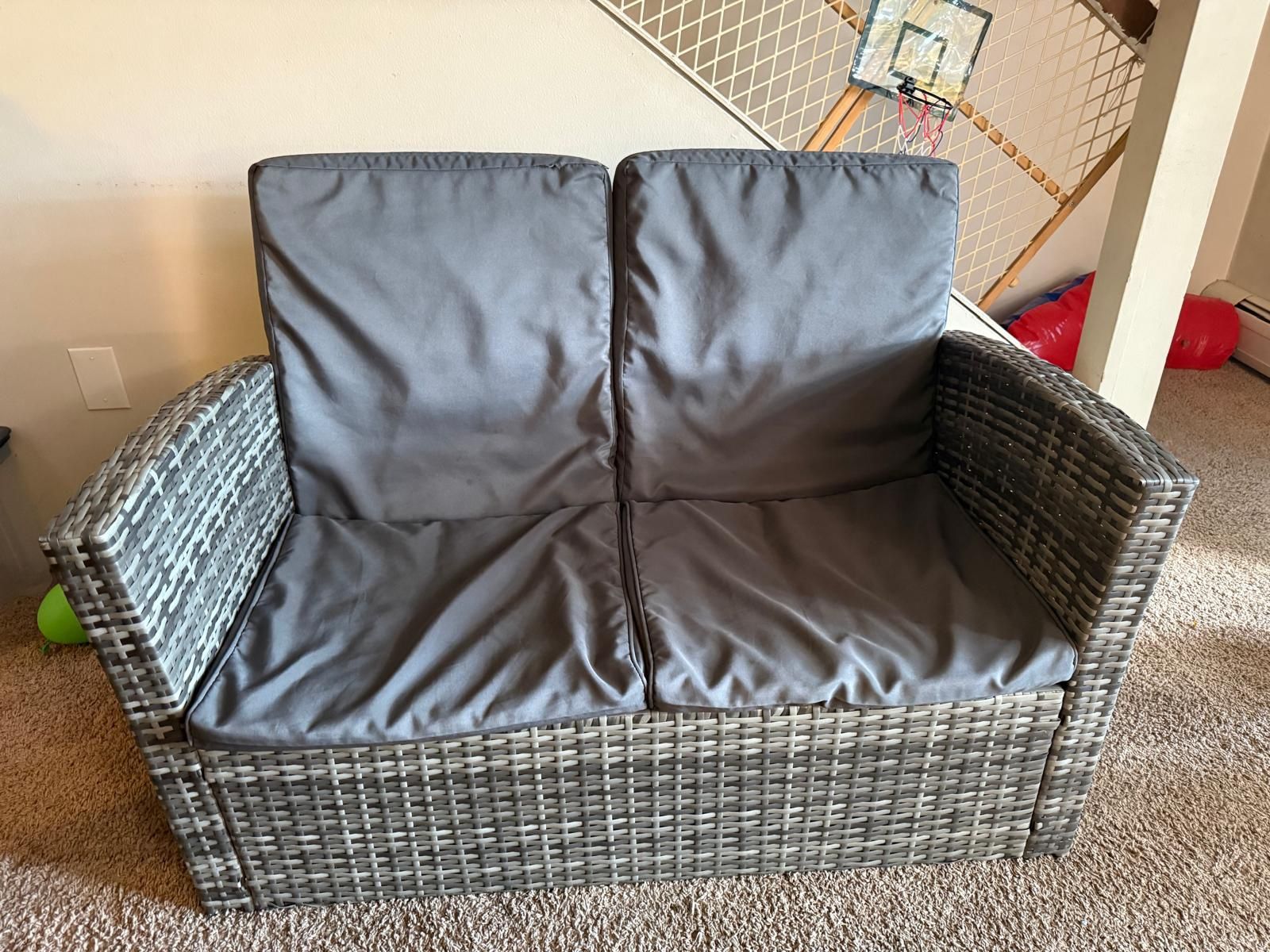 Patio Sofa And Coffee Table