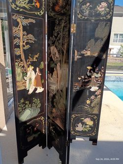 Chinese 4 fold room divider