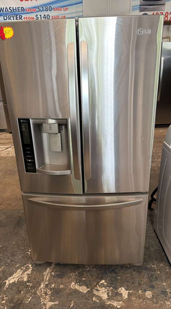 LG French Door Fridge – Stainless, Ice & Water Dispenser