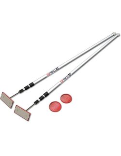 Zip Wall 12 SLP2 12-Foot Spring-Loaded Poles for Dust Barriers, 2  Excellent Condition Set of Two lose poles with their plates.  1 set available  Bonu