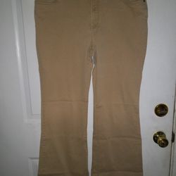 Ladies Size 14 Flare Khakis