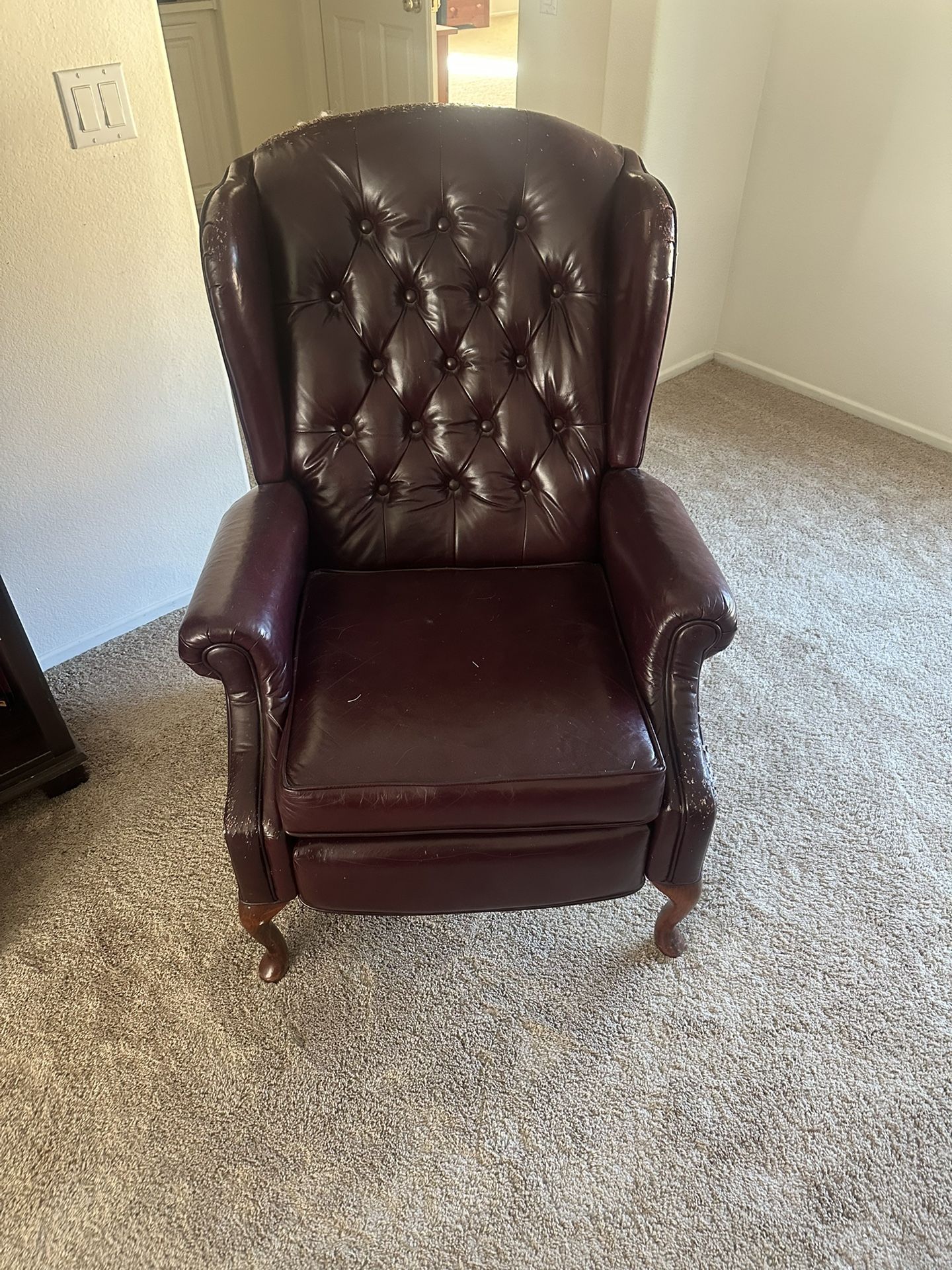 Free Leather Armchair Needs TLC