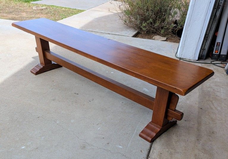 Extra Long 72" Wooden Bench Seat