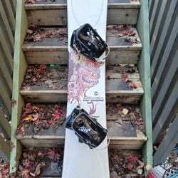 K2 “Zeppelin” Snowboard
\n Lamar bindings.