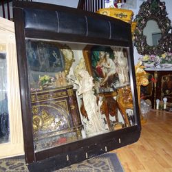 Leather Frame Vintage Mirror 