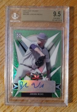 Gem Mint Graded Jordan Wicks Auto! Chicago Cubs 