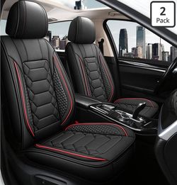 Non-Slip Car Interior Covers Universal Fit for Most Cars Sedans Trucks SUVs, Black/Red
