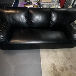 Black Leather Couch