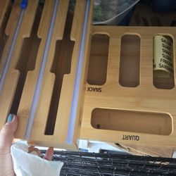 Wall Tin Foil And Bag Holder