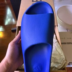 Yeezy Slides Azure Side 10 Mens Deadstock