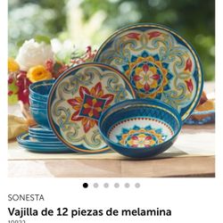 Vajilla De Melamina 12pc Princess House 