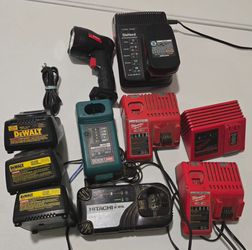 Mixed Lot Power Tool Battery Chargers