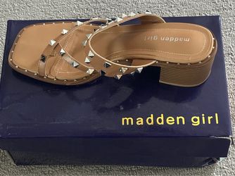 Madden Girl Studded Slide Sandals