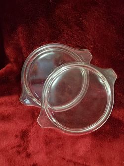 Pyrex 470-C Cinderella Bowl Glass Lid Set of 2