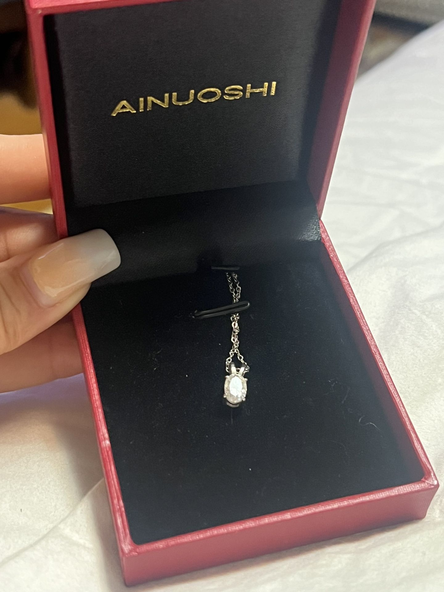 Sterling moissanite Necklace