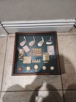 antique golfers Set