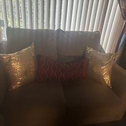 Used Sofa And Loveseat Pillows Included 