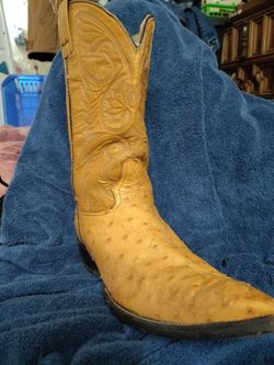 Ostrich Boots 11 And 1/2 