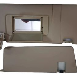 06-11 Mercedes ML350 W164 - BEIGE FRONT LEFT & RIGHT SUN VISOR PAIR SET OEM 