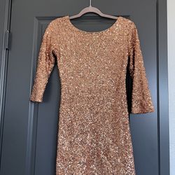 Gold Foreign Exchange Dress Size M 