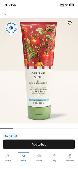 Off the vine ultimate hydration Body cream