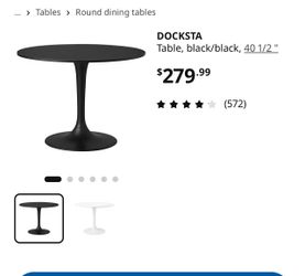 Ikea Docksta round dining table
