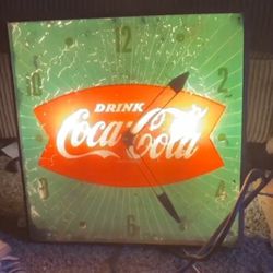 1950 Vintage Authentic PAM Coca-Cola Clock