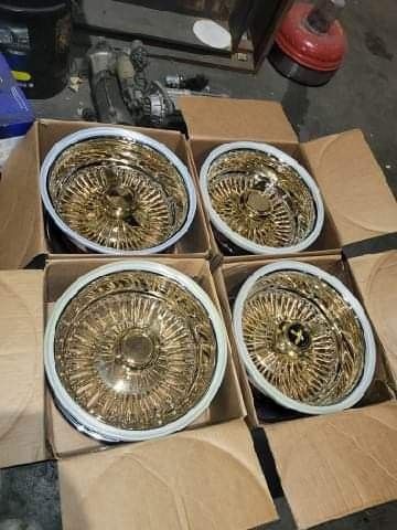 13x7 Dayton Wire Wheels