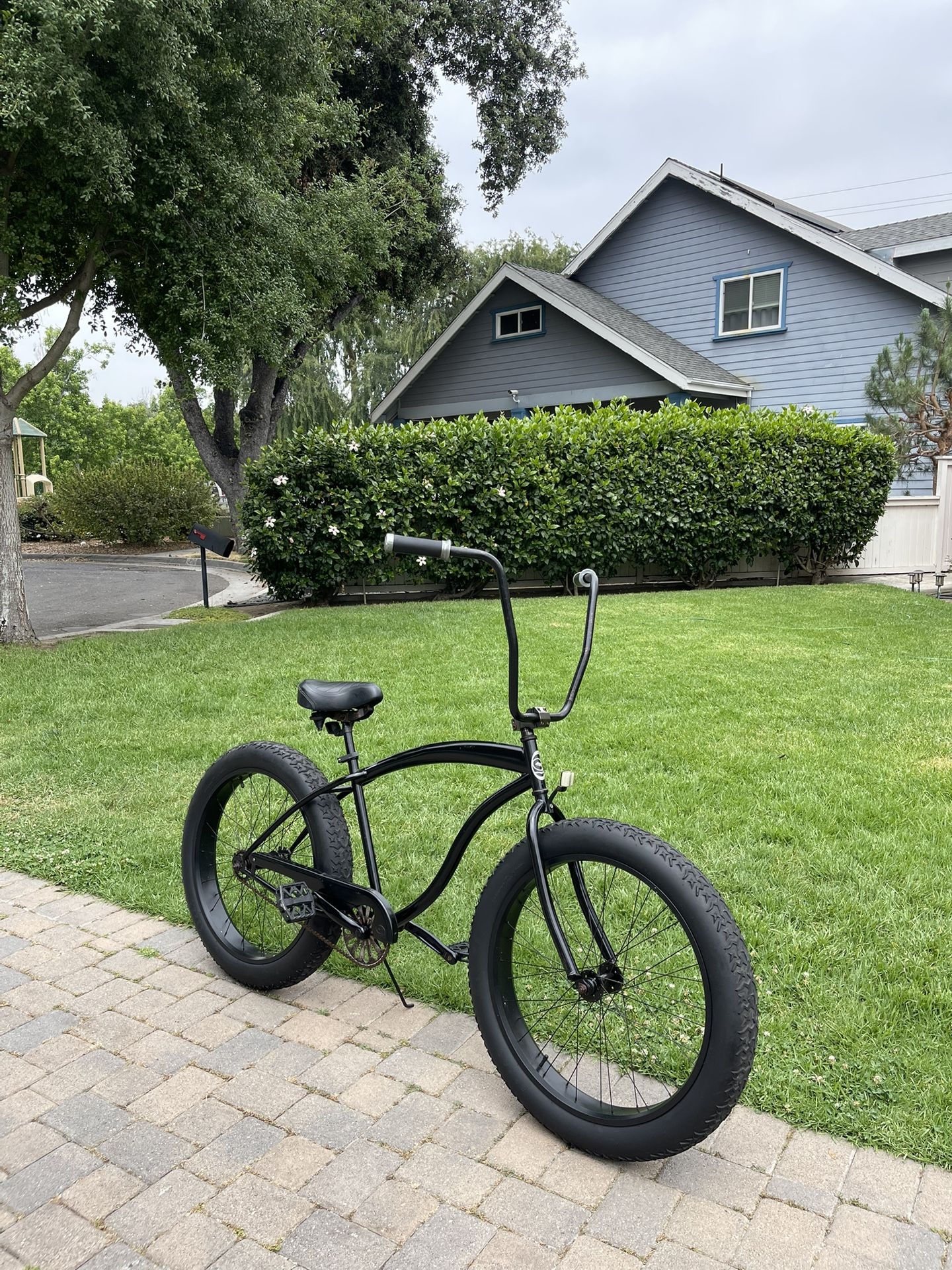 Fat tire beach cruiser bike