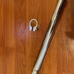 Schwinn 25.4mm Seatpost (chrome) Seat Predator Clamp Combo, Sx1000 Klunker Bmx Bicycle Bikes Seat Scrambler King Sting 