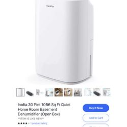 Inofia Dehumidifier 