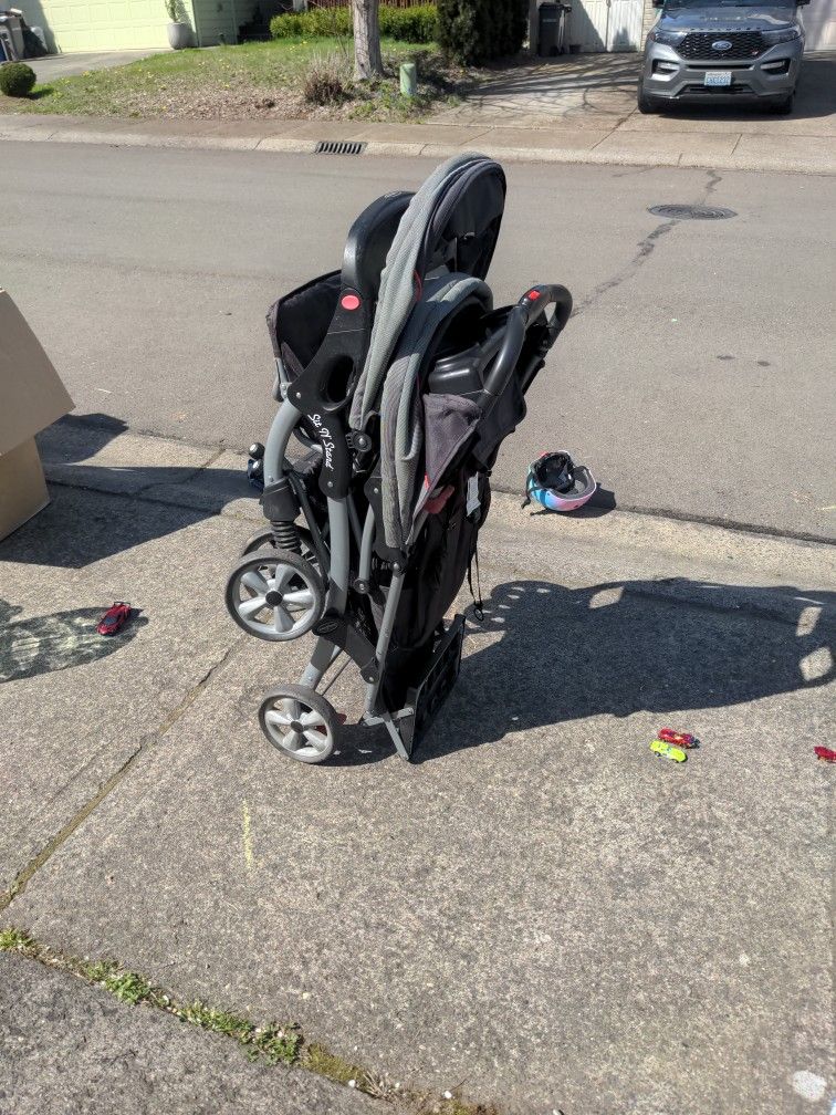 Sit To Stand Double Stroller