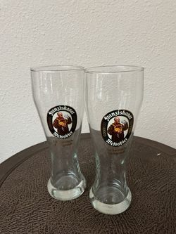 NEW Franziskaner Weissbier Beer Glasses Set of 2