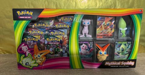 Pokémon TCG: Mythical Squishy Premium Collection Box Factory Sealed