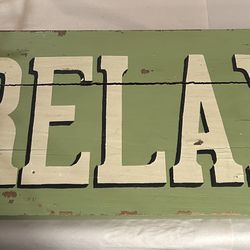 Large Heavy Distressed Wood Wall Plaque
