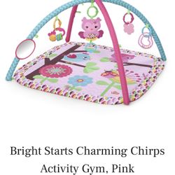 VGUC Bright Lights Charming Chirps Activity Gym / Tummy Time Mat