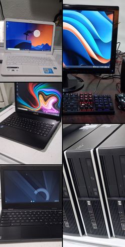 Selling all these Computers for $450. Good working condition. 

- 4 Hp  Desktop Computers Windows 10.  AMD Athlon CPU processor.  4gb ram and 250 gb h