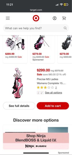Precise M5 girls/ladies  Complete Golf Set