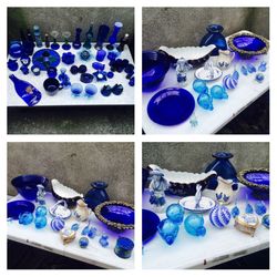 Vintage cobalt glass