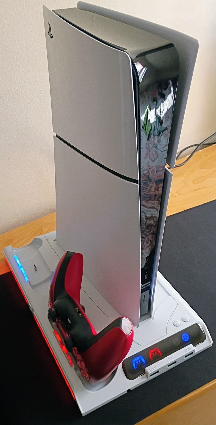 Sony Playstation 5 Slim Model CFI-2015 & P5 Slim Cooling Stand