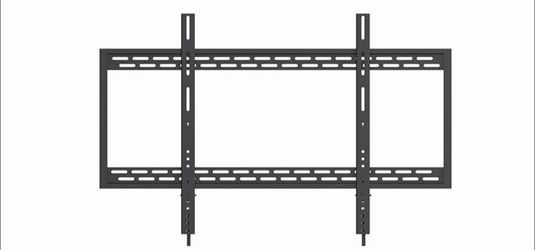 Brand New QualGear Heavy Duty Fixed TV Wall Mount for 60"-100" Flat Panel and Curved TVs, Black (Qg-TM-090-BIk) [UL Listed]