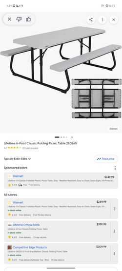 Folding picknbench 6foot